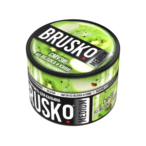 Купить Табак Brusko Medium, 50гр "Смузи из яблок и киви" Табак Brusko Medium, 50гр "Смузи из яблок и киви"