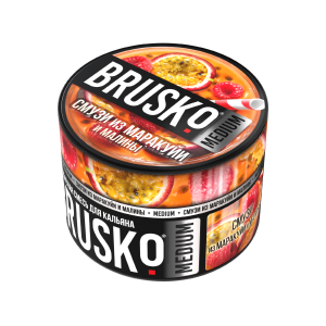 Купить Табак Brusko Medium, 50гр "Смузи из маракуйи и малины" Табак Brusko Medium, 50гр "Смузи из маракуйи и малины"
