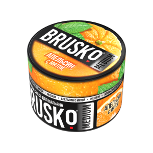 Купить Табак Brusko Medium, 50гр "Апельсин с мятой" Табак Brusko Medium, 50гр "Апельсин с мятой"